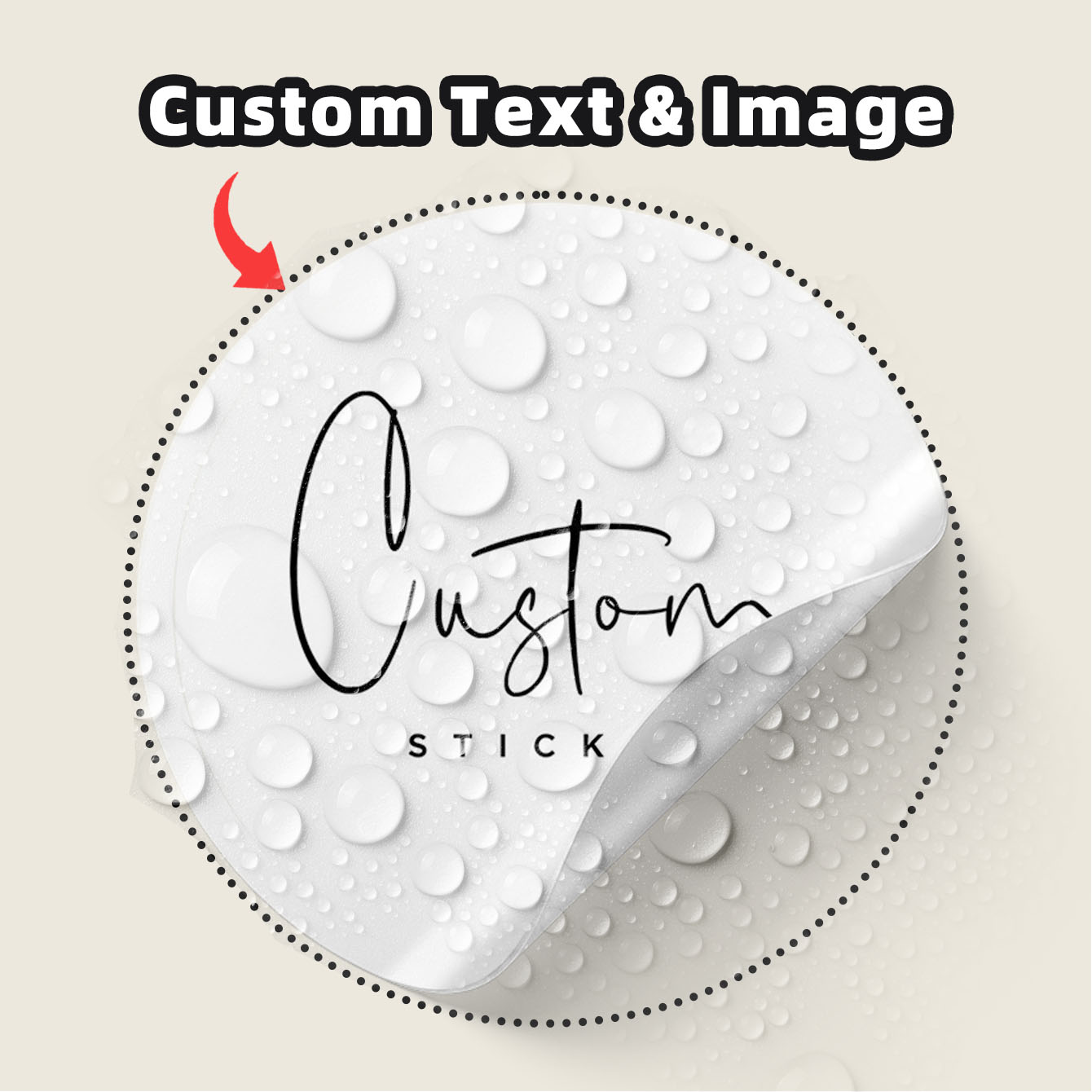 Personalised Candle Label - 1-100 шт. водонепроницаемых круглых наклеек на