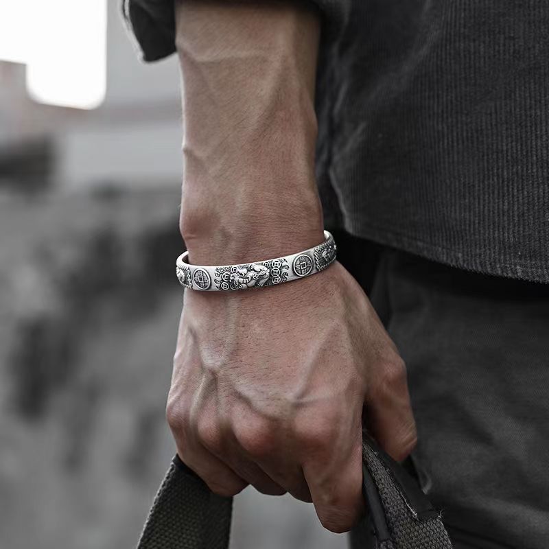 Coordinates Bracelet - Классический ретро Китайский мифологический счастливый зверь