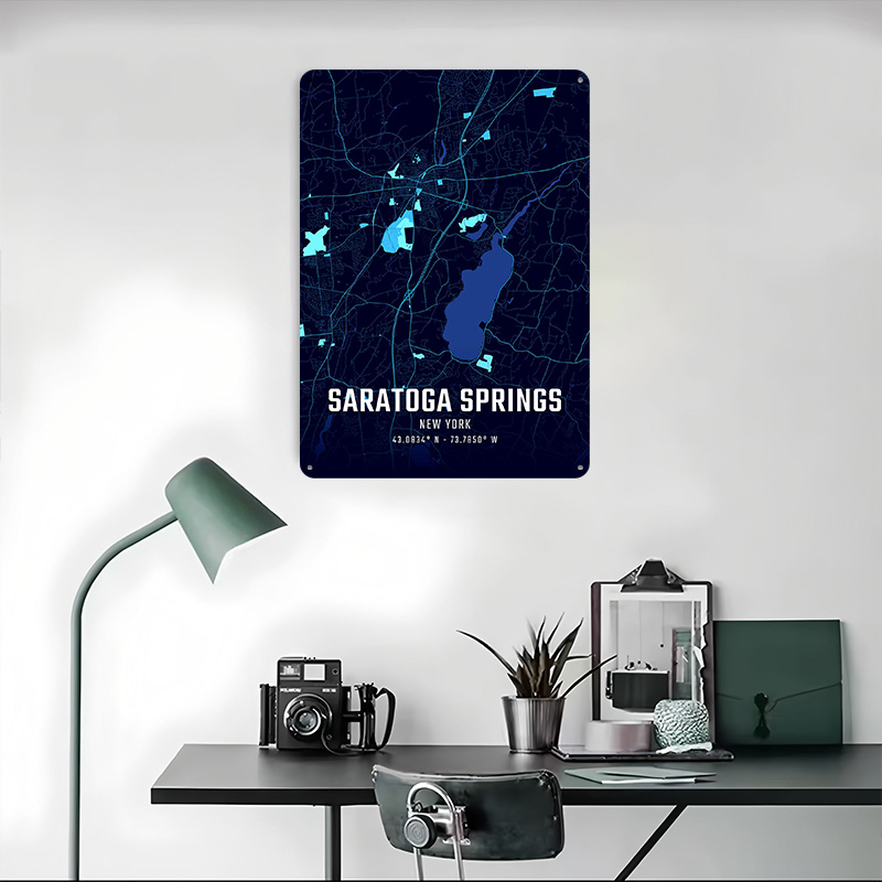 Постер с картой города Саратог – обзор и цена Custom Map Poster