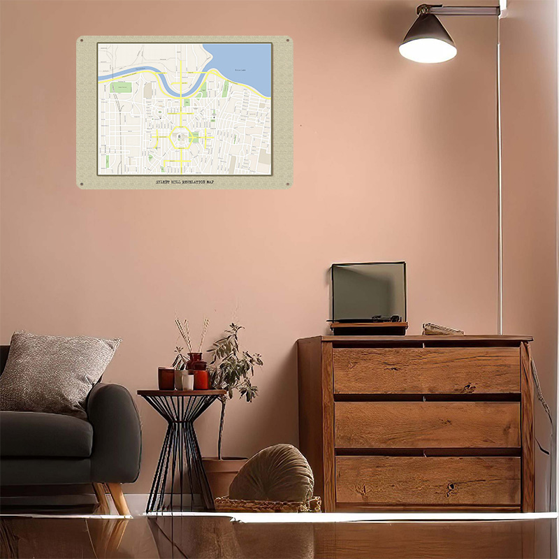 Металлический постер Silent Hi – обзор и цена Custom Map Poster