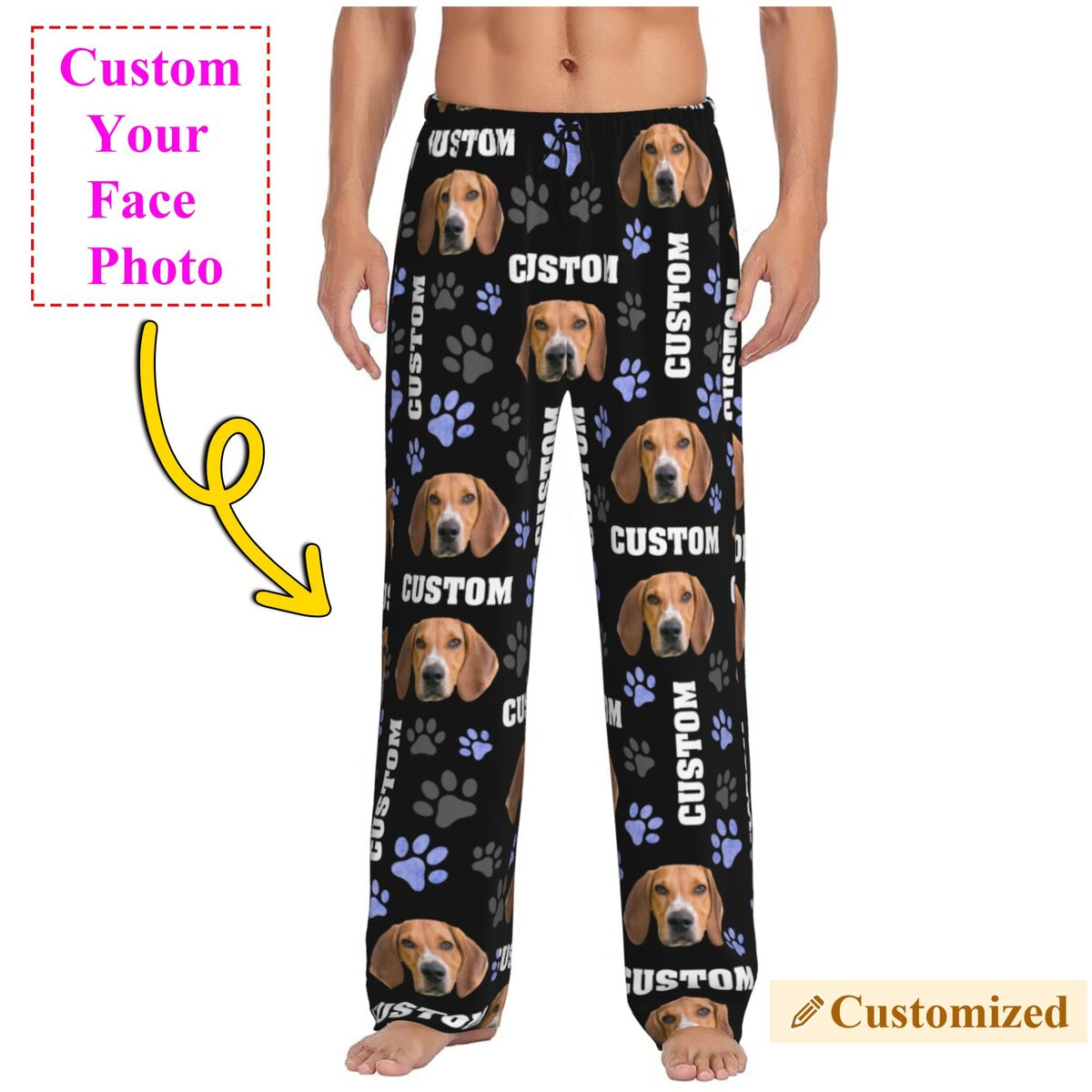 Men Custom Dog Photo Pajama Pa – обзор и цена Pet Portrait Custom