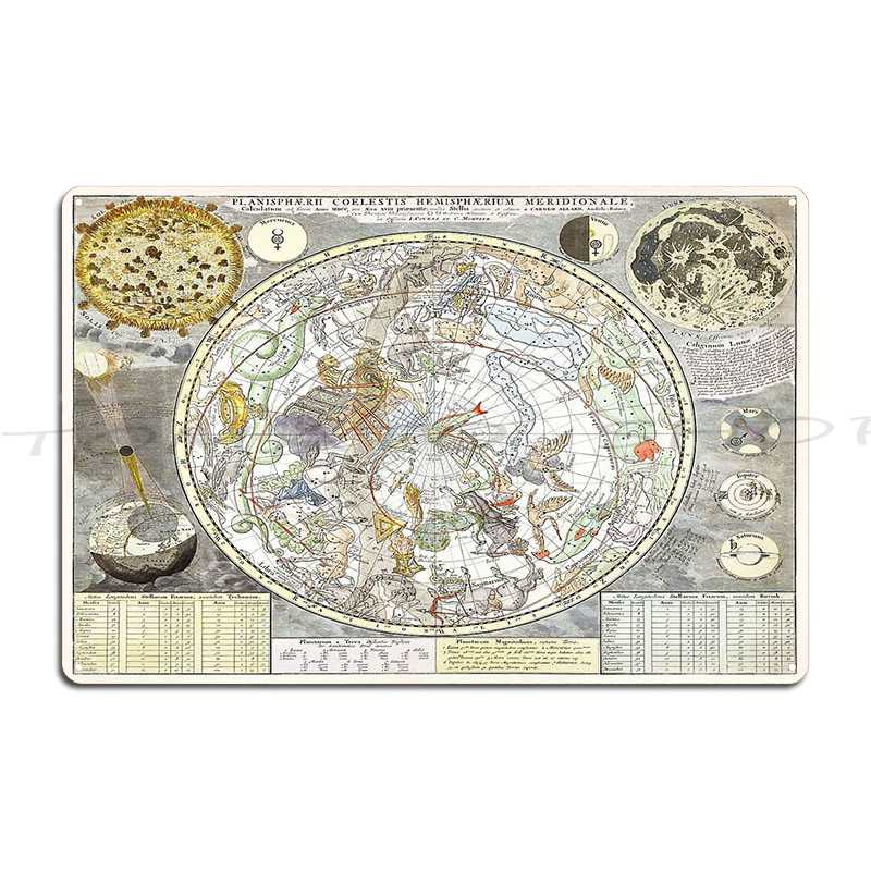 Металлическая табличка-постер  – обзор и цена Custom Star Map