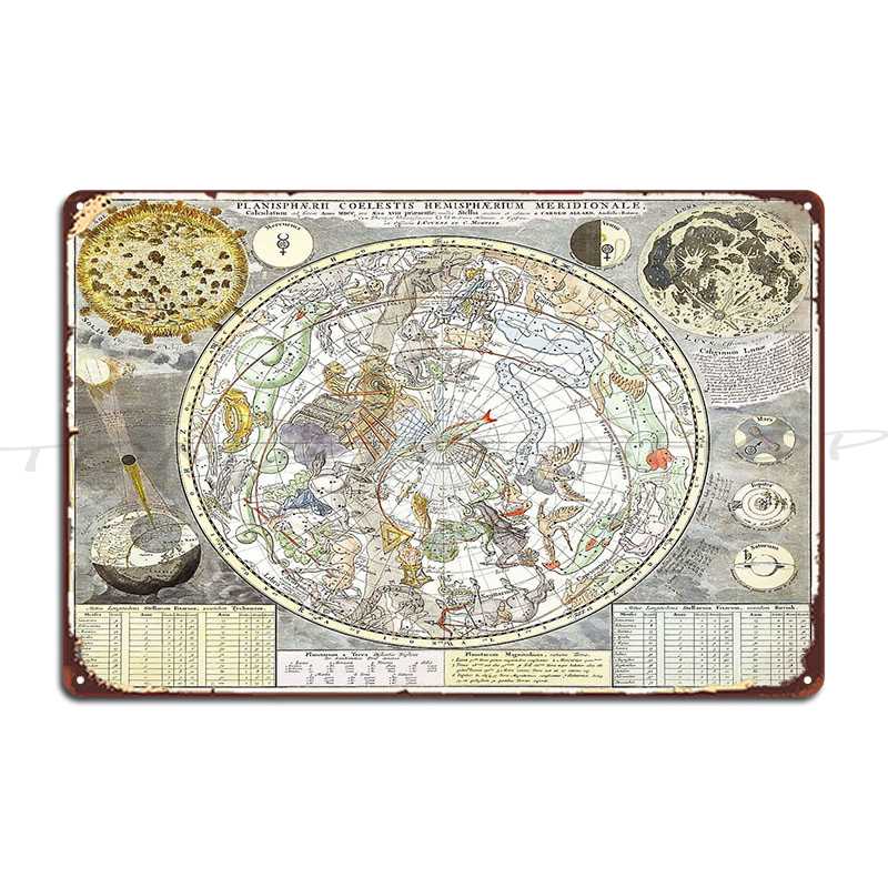 Металлическая табличка-постер  – обзор и цена Custom Star Map