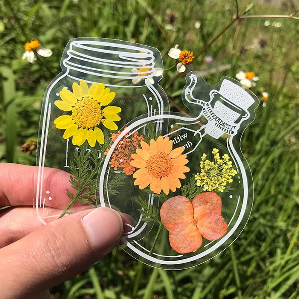 30 шт., прозрачные закладки дл – обзор и цена Dried Flower Bookmark