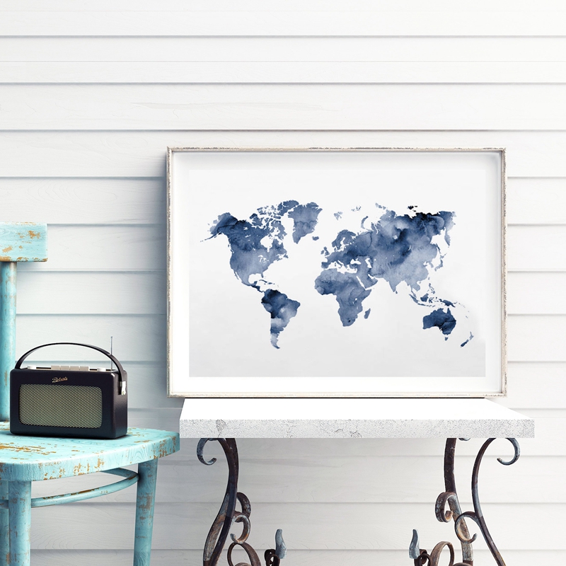 Постер с изображением синей ка – обзор и цена Custom Star Map