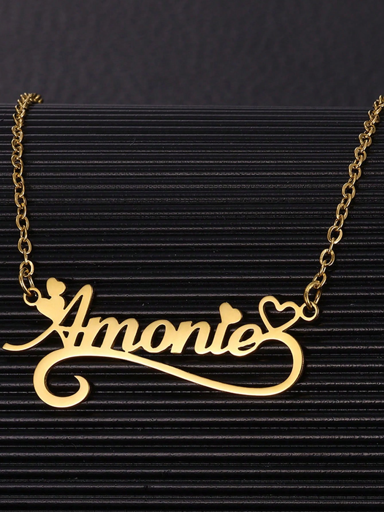 Ожерелье с полым сердцем женск – обзор и цена Name Necklace Custom