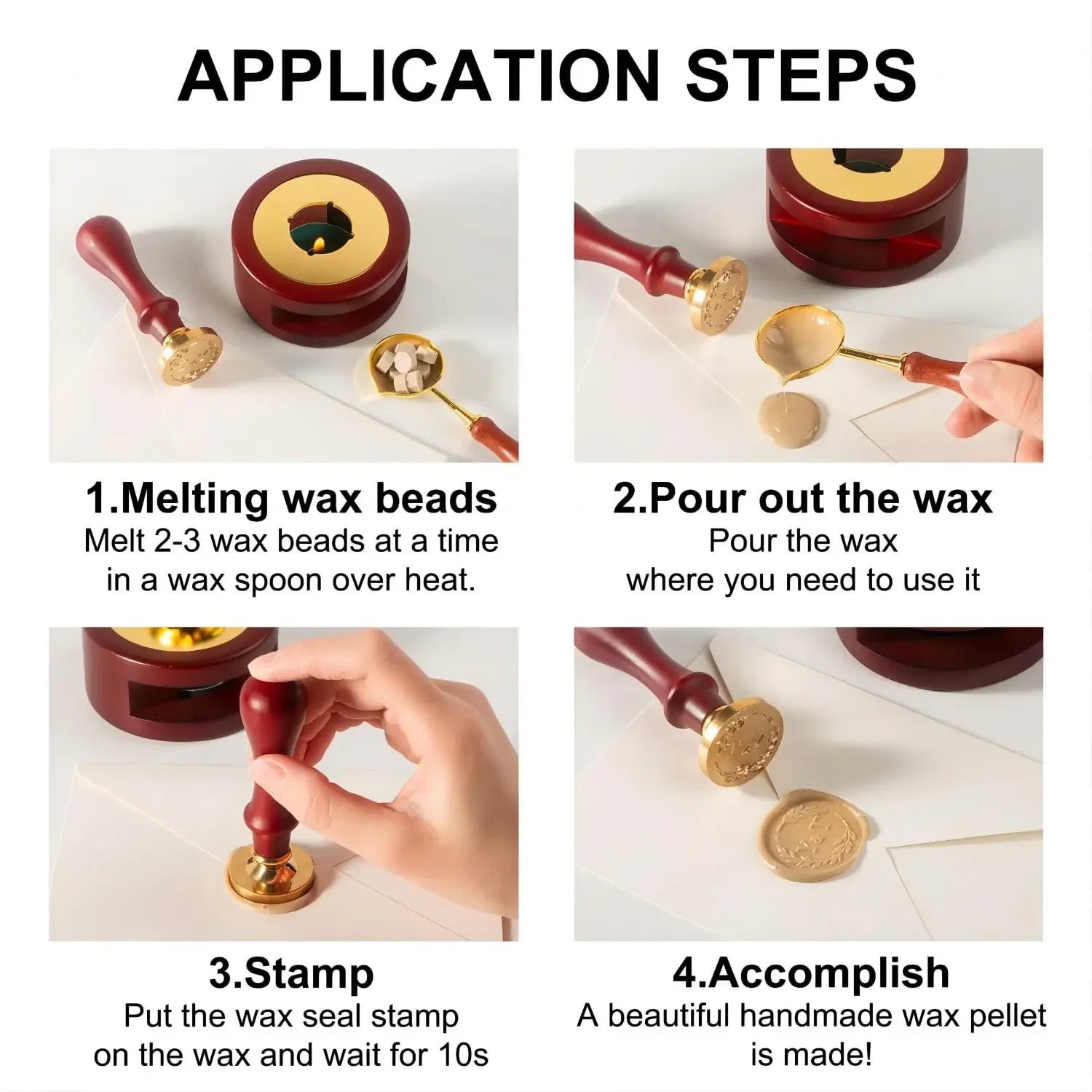 Набор штампов с сургучной печа – обзор и цена Wax Seal Letter Kit