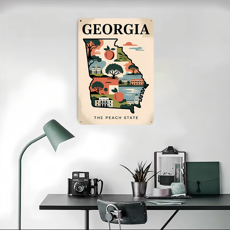 Грузия: Иллюстрированная карта – обзор и цена Custom Map Poster
