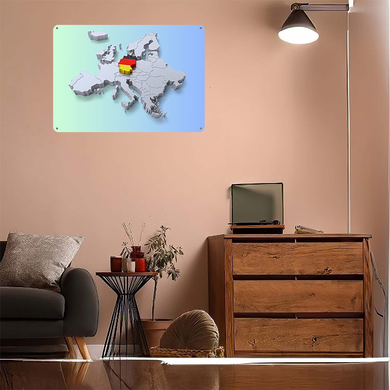 Металлический постер с картой  – обзор и цена Custom Map Poster